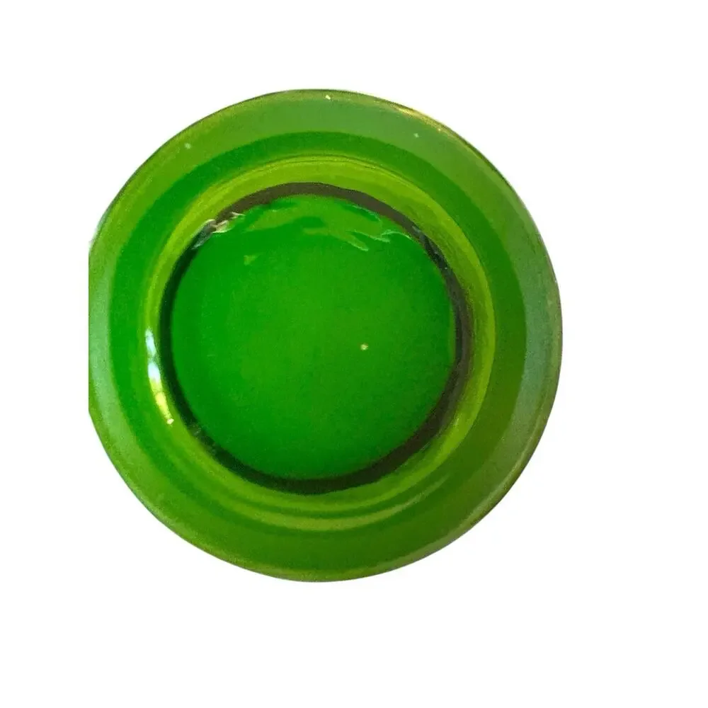 Mid Century Bo Borgström Green Bamboo Vase Green Art Glass Vase 11” Tall Sweden